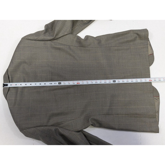 Pendleton Wool Blazer Men Size 40R Gray Windowpane Sports Coat Jacket - Picture 9 of 13